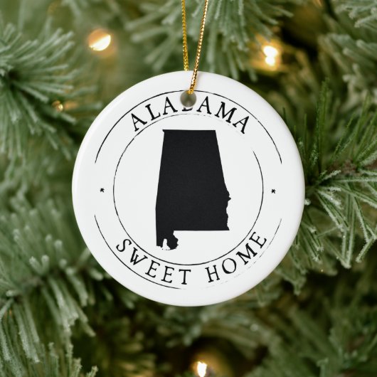 Sweet Zuhause Alabama Staat Ornament (Baum)