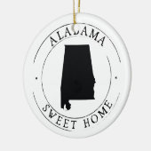 Sweet Zuhause Alabama Staat Ornament (Links)