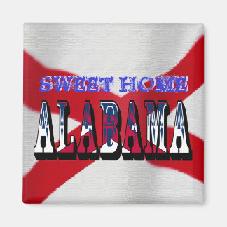 Sweet Zuhause Alabama State Flag Magnet
