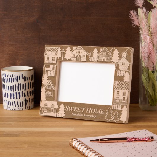 Sweet Zuhause Geätzte Rahmen (Linke Ecke)