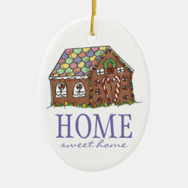 Sweet Zuhause Housewärming Geschenk Lebkuchen Haus Keramik Ornament
