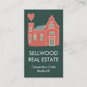 Sweet Zuhause Modern Real Anwesen Broker Agent Rea Visitenkarte (Vorderseite)