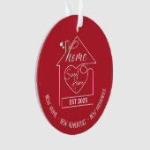 Sweet Zuhause - Neue Zuhause, neues Abenteuer, neu Ornament (Vorderseite)