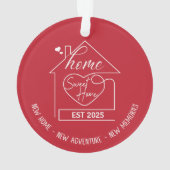 Sweet Zuhause - Neue Zuhause, neues Abenteuer, neu Ornament (Rückseite)