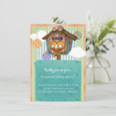 Sweet Zuhause - Niedlich gestreift & Polka Dot The Einladung (Stehend Vorderseite)