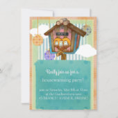 Sweet Zuhause - Niedlich gestreift & Polka Dot The Einladung (Vorderseite)