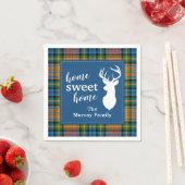 Sweet Zuhause Tartan Clan Murray Personalisiert Ka Serviette (Beispiel)