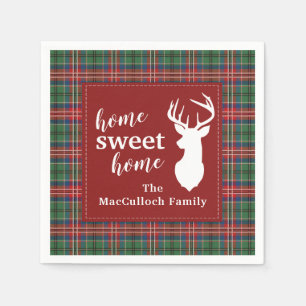 Sweet Zuhause Tartan MacCulloch Personalisiert Kar Serviette