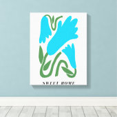 Sweet Zuhause Wall Art Leinwanddruck (Insitu (Holzboden))