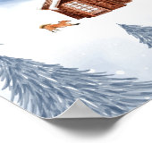 Sweet Zuhause Winter Mountain Kinderzimmer Wanddek Poster (Ecke)