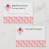 SweetBee Bumble Bee Baby Shower Coupon (Vorne/Hinten)