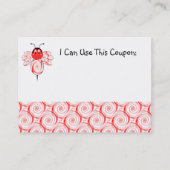 SweetBee Bumble Bee Baby Shower Coupon (Rückseite)