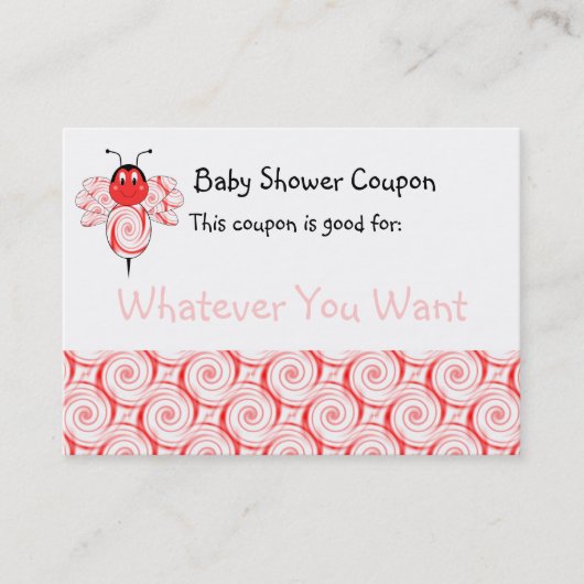 SweetBee Bumble Bee Baby Shower Coupon (Vorderseite)