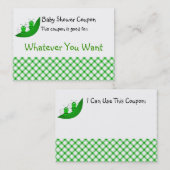 SweetBee Twin Bumble Bees Baby Shower Coupon (Vorne/Hinten)