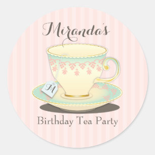 Sweetchic Birthday Teacup Tee Party Sticker