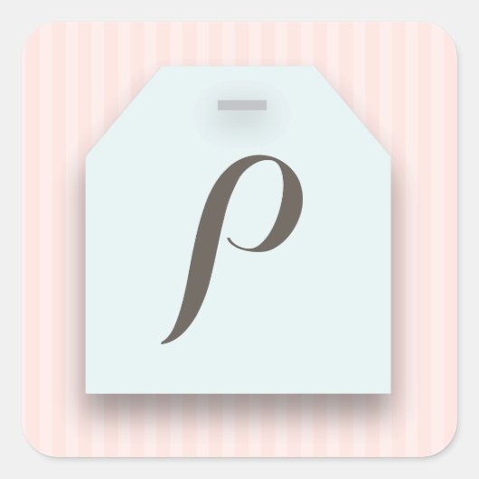 Sweetchic Teacup Teabag Party Sticker (Vorderseite)