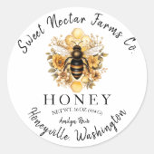 Sweeten Your Brand: Honey Stickers for Jars (Vorderseite)