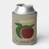 Sweeter als Apple Pie Graphics Dosenkühler (Kanne Vorderseite)