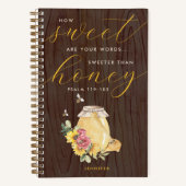 Sweeter als Honey Psalm 119 Scripture Journal Notizblock (Vorderseite)