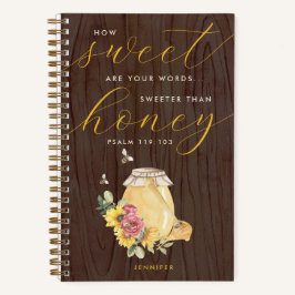 Sweeter als Honey Psalm 119 Scripture Journal Notizblock