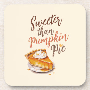 Sweeter als Pumpkin Pie - Fall Pumpkin Gewürzkuche Getränkeuntersetzer