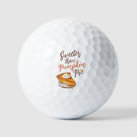 Sweeter als Pumpkin Pie - Fall Pumpkin Gewürzkuche Golfball (Vorderseite)