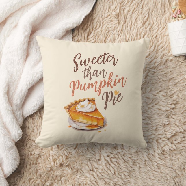 Sweeter als Pumpkin Pie - Fall Pumpkin Gewürzkuche Kissen (Decke)