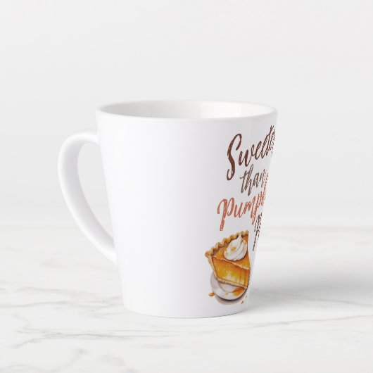 Sweeter als Pumpkin Pie - Fall Pumpkin Gewürzkuche Milchtasse (Linke Ecke)