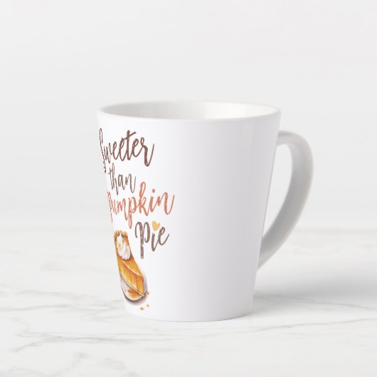 Sweeter als Pumpkin Pie - Fall Pumpkin Gewürzkuche Milchtasse (Rechte Ecke)