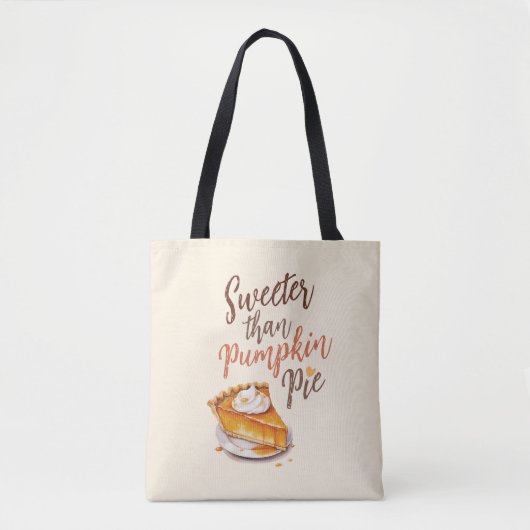 Sweeter als Pumpkin Pie - Fall Pumpkin Gewürzkuche Tasche (Vorderseite)