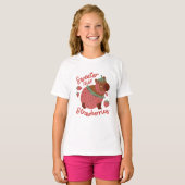 Sweeter als Strawberries Capybara T-Shirt (Vorne ganz)