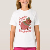 Sweeter als Strawberries Capybara T-Shirt (Vorderseite)