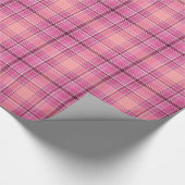 Sweeter Pink Kariert Gingham Pattern Wrapping Pape Geschenkpapier (Ecke)