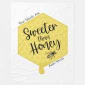 Sweeter Than Honey Fleecedecke (Vorderseite)