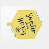 Sweeter Than Honey Fleecedecke (Vorderseite (Horizontal))
