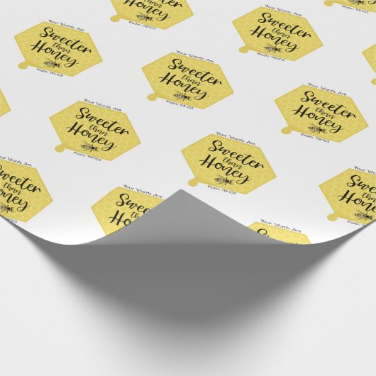 Sweeter Than Honey Geschenkpapier (Ecke)
