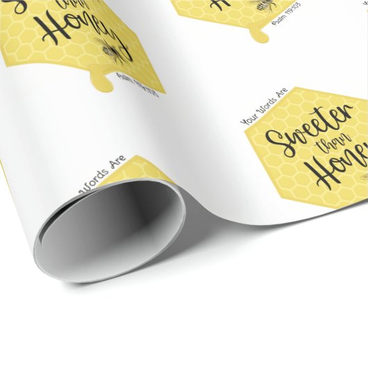 Sweeter Than Honey Geschenkpapier (Rolleneckpunkt)
