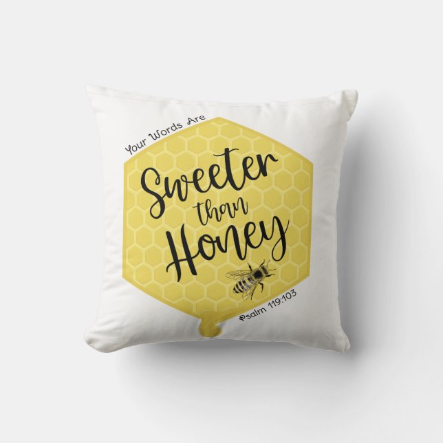 Sweeter Than Honey Kissen (Vorderseite)