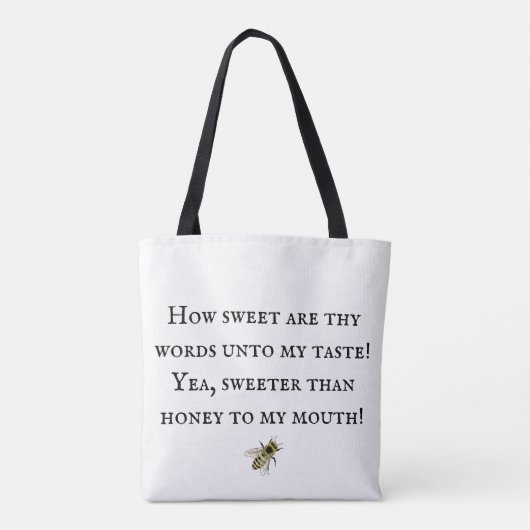 Sweeter Than Honey Tote Bag Tasche (Rückseite)