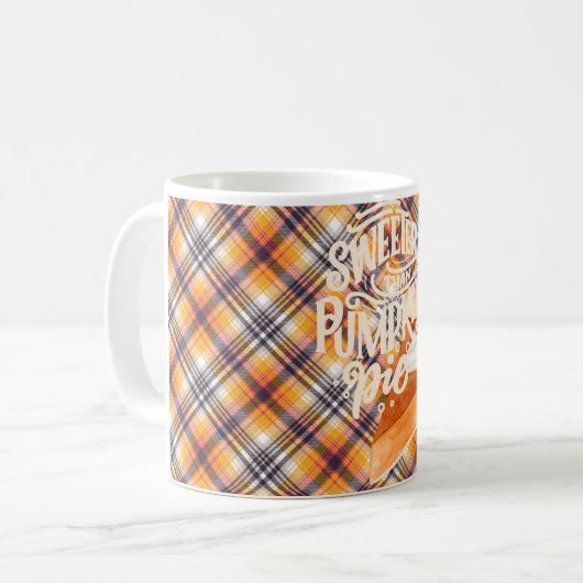 Sweeter Than Pumpkin Pie Kaffeetasse (Vorderseite Links)