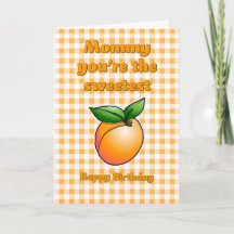 Sweetest Apricot Geburtstagskarte