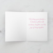 Sweetest Christmas Wishes Santa & Macarons Feiertagskarte (Innenseite)