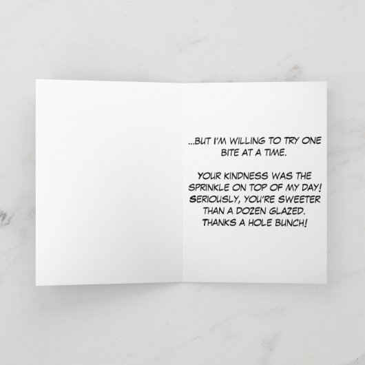 Sweetest Danke für das Hole Bunch (Innenseite)