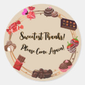 Sweetest Danke Sticker (Vorderseite)