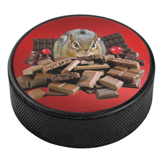 Sweetest Day Chocolate Chipmunk Eishockey Puck (3/4)