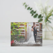 Sweetest Day | Hochzeit Danke, Postcard Postkarte (Stehend Vorderseite)