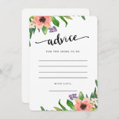 Sweetest Day | Ratschläge für die Bride Cards Hinweiskarte (Vorne/Hinten)