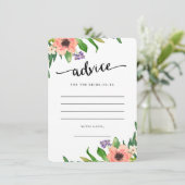 Sweetest Day | Ratschläge für die Bride Cards Hinweiskarte (Stehend Vorderseite)