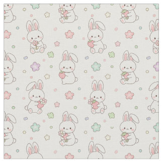 Sweetest Dreams: Kawaii Bunny and Strawberry Stoff
