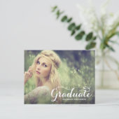 Sweetest Grad | Abschluss Postkarte Einladung (Stehend Vorderseite)